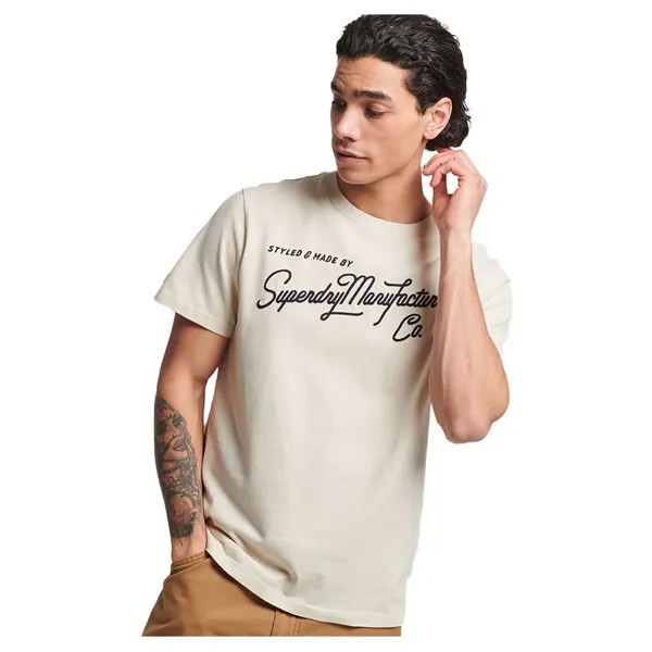 Футболка Superdry Vintage Script Style Ww T-shirt, бежевый