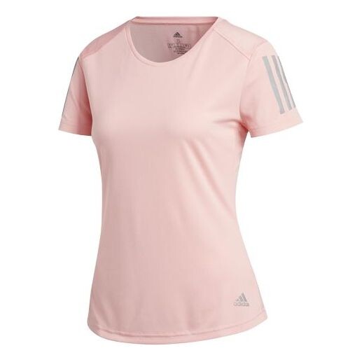 Футболка own the run футболка светоотражающий принт спортивная короткий рукав Adidas, розовый
