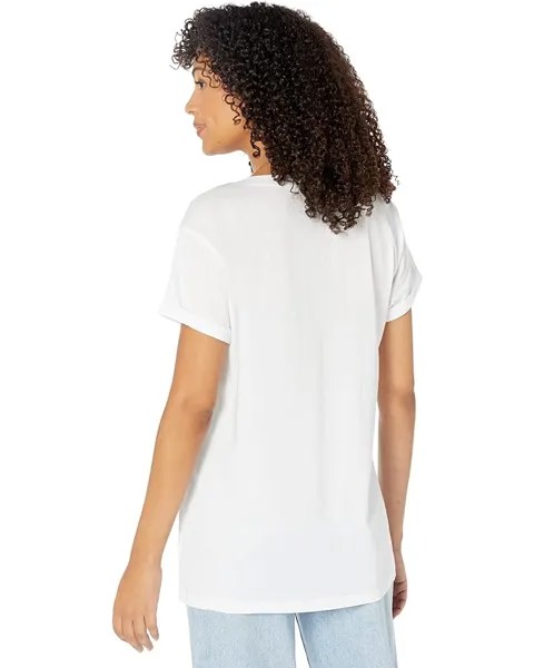 Футболка Chaser Vintage Jersey Cap Sleeve Tee, белый