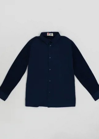Синяя рубашка на кнопках Button Blue