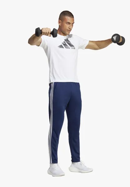 Спортивные брюки Adidas Essentials 3-Stripes, темно-синий / белый