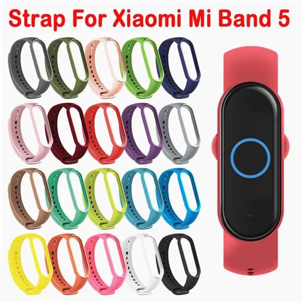 Для Xiaomi Mi Band 5 Часы Ремешок Спортивные часы Ремень Силиконовый браслет NFC Браслет Замена ремешка