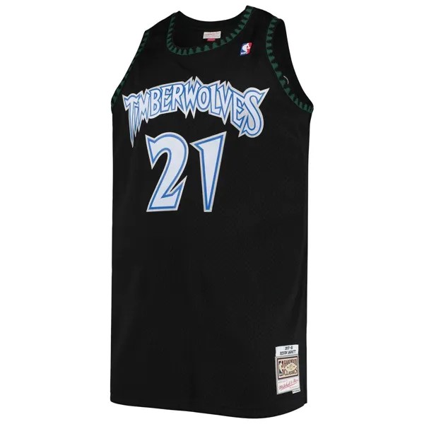 Мужская черная майка Mitchell & Ness Kevin Garnett Minnesota Timberwolves Big & Tall Hardwood Classics
