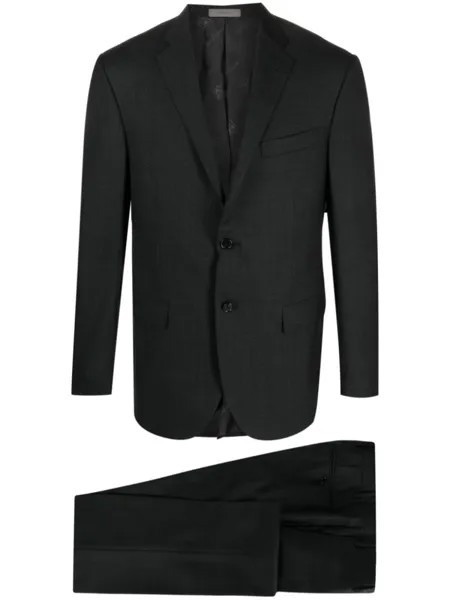 Corneliani шерстяной костюм с однобортным пиджаком, серый