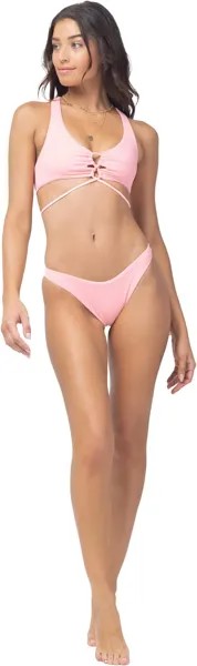 Купальный топ L*Space Ridin' High Ribbed Dax Top, цвет Crystal Pink