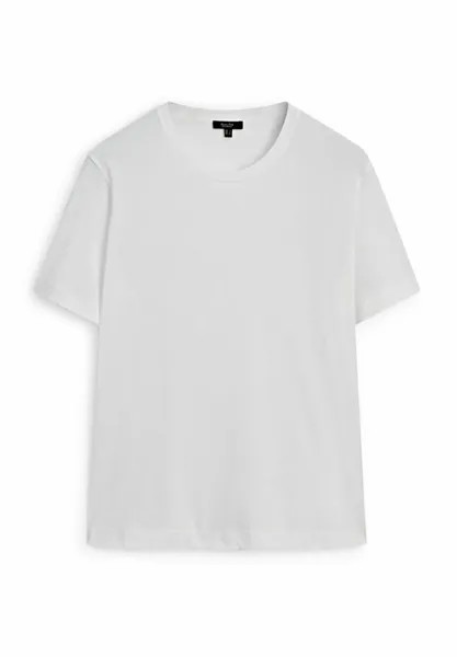 Футболка базовая SHORT SLEEVE Massimo Dutti, цвет white