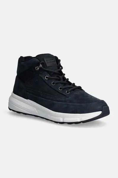 Высокие туфли HILFIGER WARM NUBUCK HYBRID B Tommy Hilfiger, темно-синий