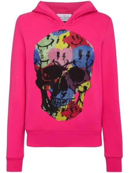 Philipp Plein худи с принтом, розовый