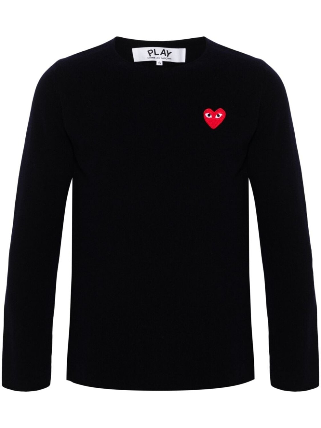 Comme Des Garçons Play шерстяной джемпер с нашивкой, синий