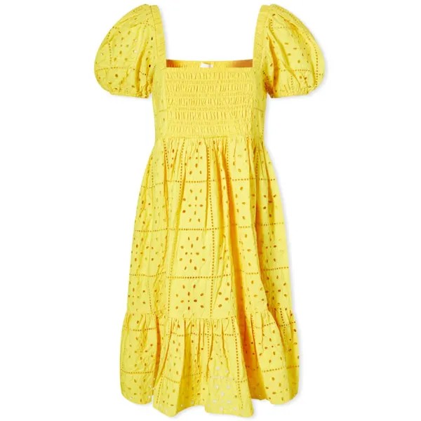 Мини-платье Ganni Broderie Anglaise