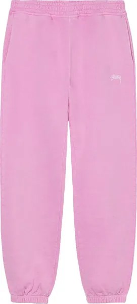 Брюки Stussy Overdyed Stock Logo Pant 'Pink', розовый