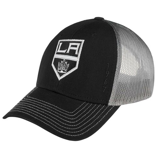 Бейсболка AMERICAN NEEDLE арт. 44612A-LAK Los Angeles Kings Cross Fade NHL (черный / серый), размер UNI
