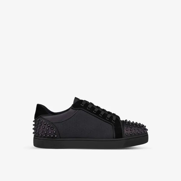 Кроссовки Seavaste 2 Orlato из кожи и ткани с низким берцем Christian Louboutin, черный