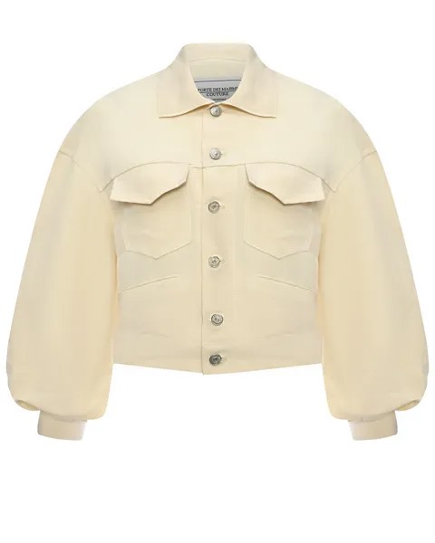 Куртка с разрезами по бокам, бежевая Forte dei Marmi Couture