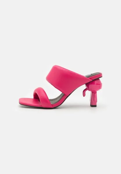 Тапочки Ikon Heel Padded Strap KARL LAGERFELD, цвет fuschia pink