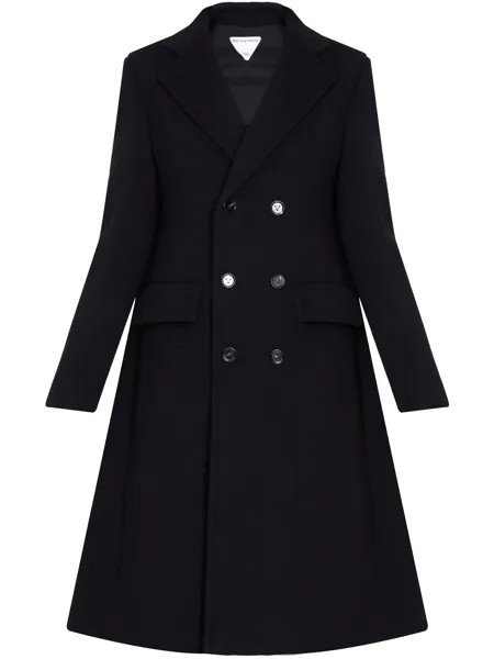 Пальто Bottega Veneta Wool and cashmere, черный
