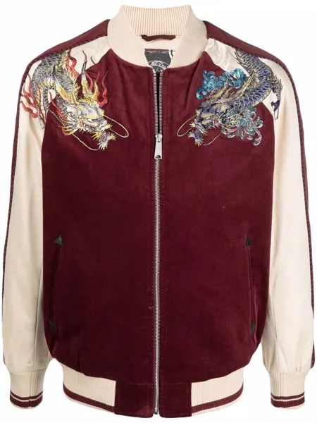 EVISU бомбер с вышивкой