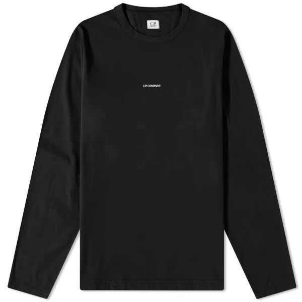 Футболка CP Company Centre Logo Long Sleeve Tee