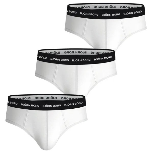 Трусы Björn Borg Cotton Stretch Brief 3er Pack, белый