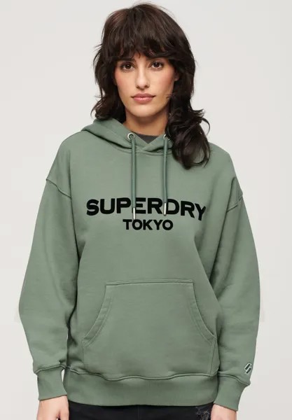 Толстовка LUXE LOOSE Superdry, зеленый