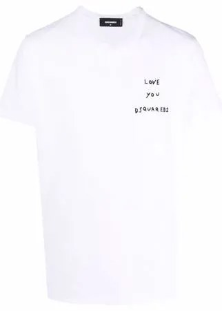 Dsquared2 футболка с вышивкой
