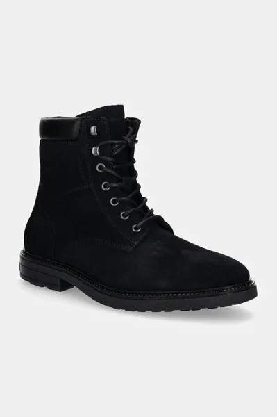 HILFIGER OUTDOOR SUEDE BOOT замшевые ботинки Tommy Hilfiger, темно-синий