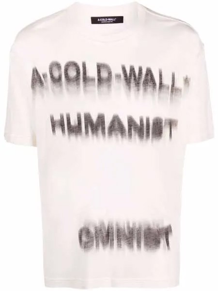 A-COLD-WALL* футболка с надписью