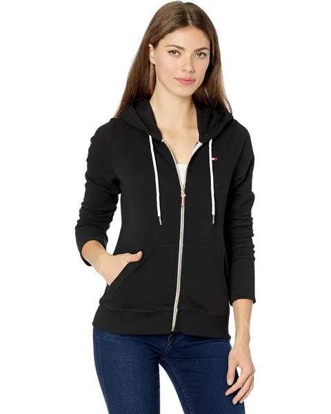 Худи Tommy Hilfiger Flag Zip, черный