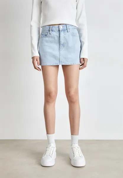 Юбка джинсовая MICRO MINI SKIRT Calvin Klein Jeans, Светло-синий