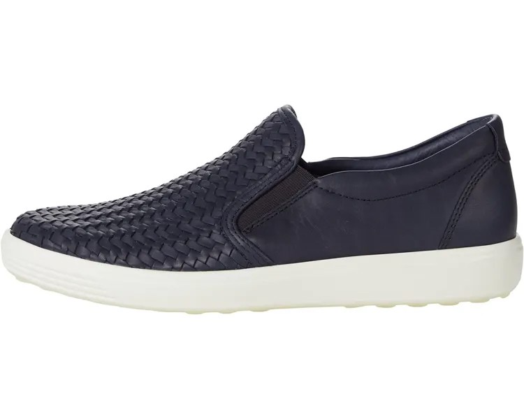 Кроссовки Soft 7 Woven Slip-On II ECCO, ночное небо