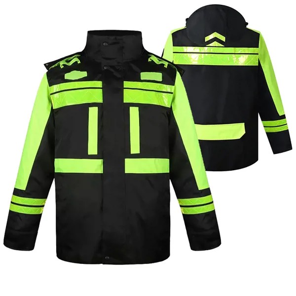 Светоотражающее водонепроницаемое пальто со съемной подкладкой, утепленное пальто, зимняя Защитная куртка для мотоцикла с защитой от холо...