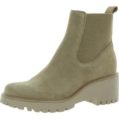 Женские ботильоны Dolce Vita Hydra Suede Lugged Sole Booties Shoes BHFO 8398