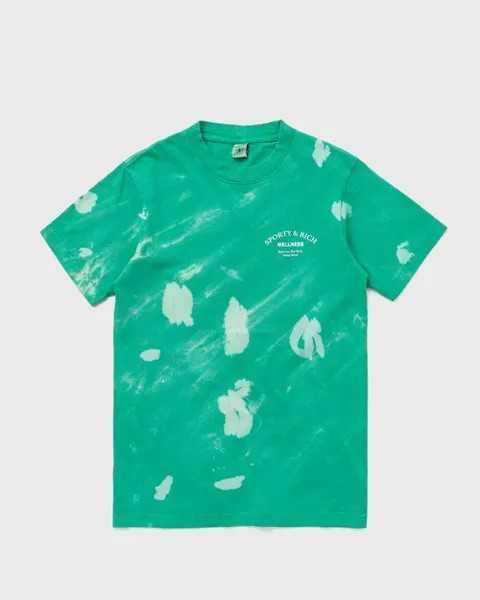 Топ Sporty & Rich Wellness Studio Tie Dye T Shirt, цвет tahiti/white