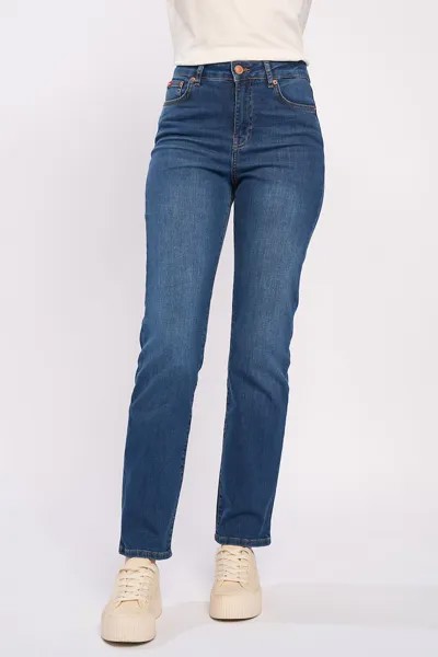 Прямые джинсы с высокой талией Lee Cooper, синий