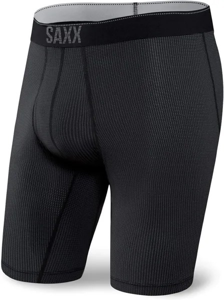 Трусы Quest Quick Dry Mesh 2.0 Long Leg Fly SAXX UNDERWEAR, цвет Black II