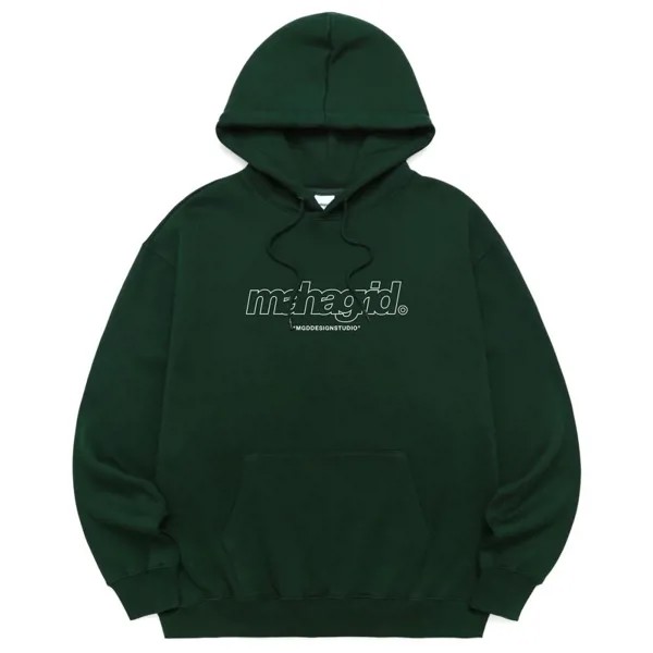 MAHAGRID THRID LOGO HOODIE ЗЕЛЕНЫЙ(МГ2БСММ430А)