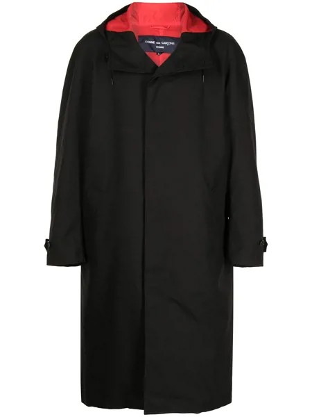 Comme Des Garçons Homme пальто миди с капюшоном