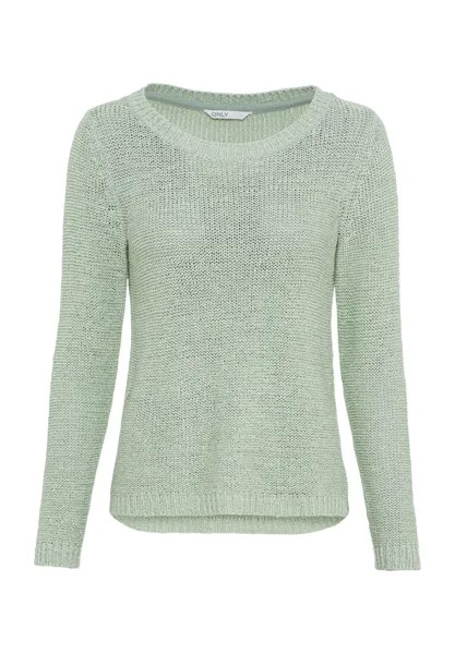 Вязаный женский свитер с круглым вырезом ONLY, цвет Subtle Green
