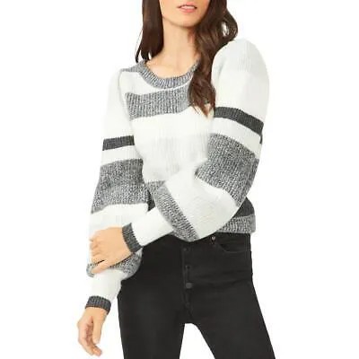 1. Женская черно-белая рубашка в рубчик с цветными блоками и свитер с круглым вырезом, топ XL BHFO 7825