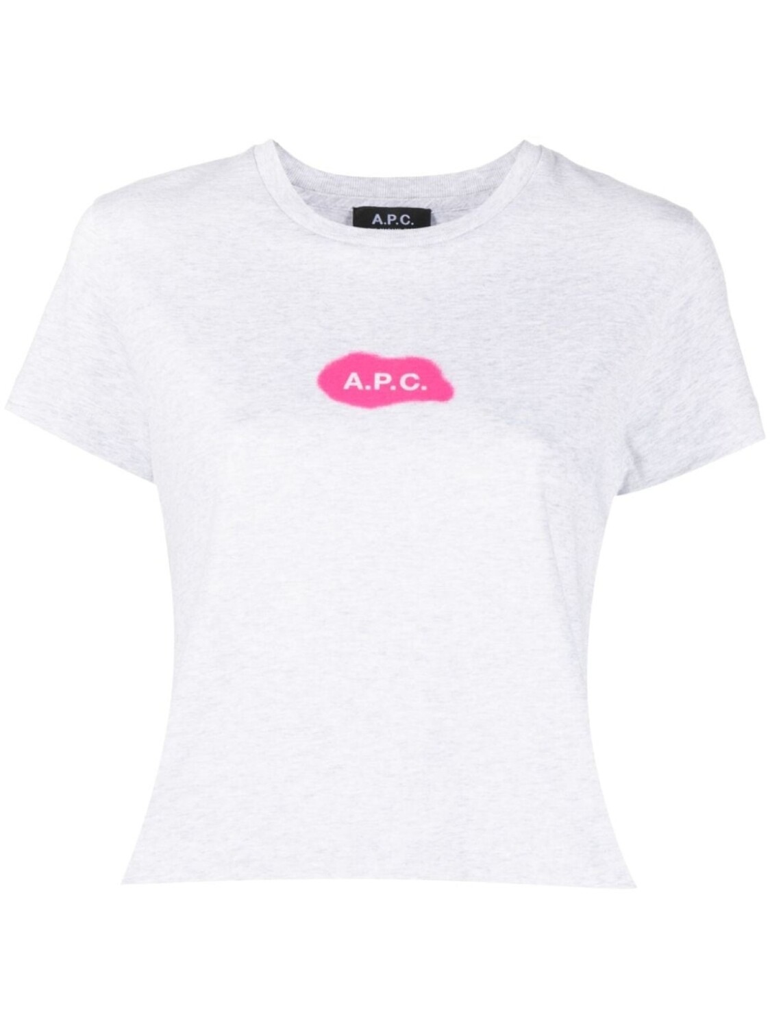 A.P.C. футболка Astoria с логотипом, серый