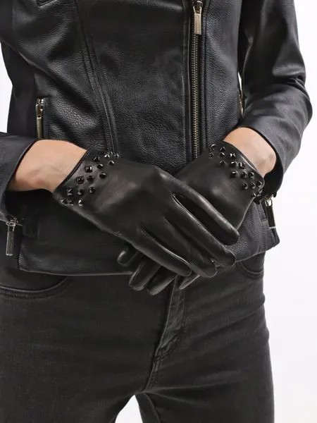ORSA Couture Кожаные перчатки на кнопке