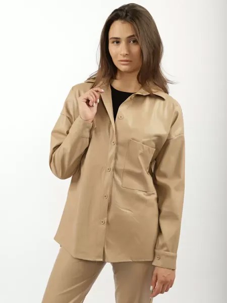 Рубашка женская A passion play 231TR(VI-0001) коричневая 36