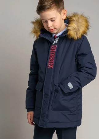 Утепленная куртка со съемным мехом для мальчика (парка)