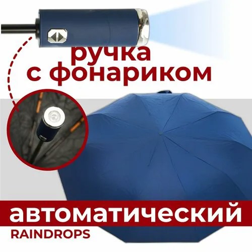 Смарт-зонт RAINDROPS, синий