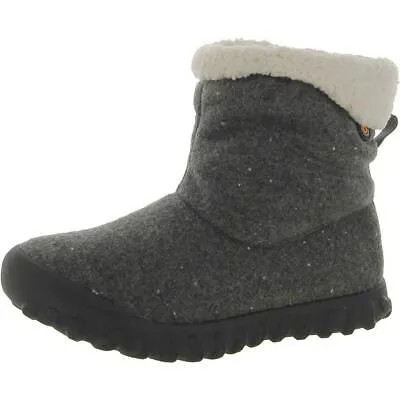 Женские серые утепленные ботинки Bogs BMOC MID II для зимы и снега 6, средние (B,M) BHFO 9199