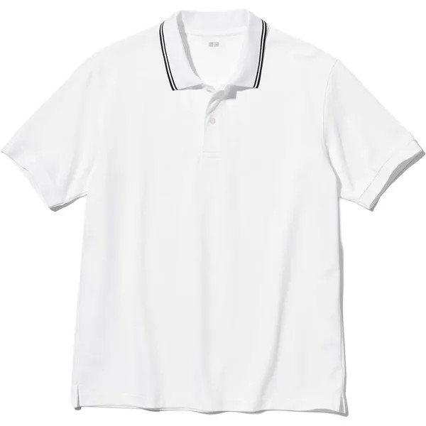 Рубашка поло унисекс белая Uniqlo, белый