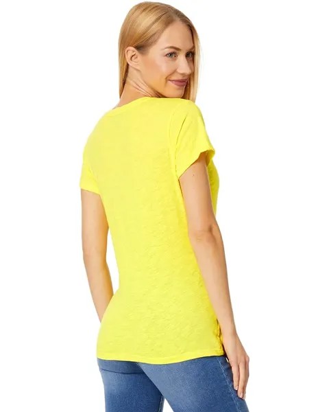 Футболка U.S. POLO ASSN. Scoop Neck Solid T-Shirt, цвет Blazing Yellow