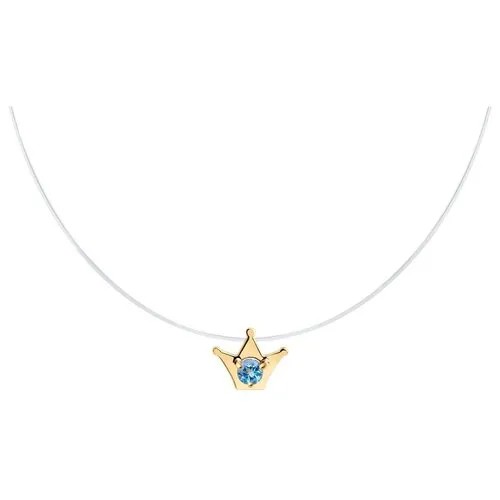 Колье Diamant из золота с топазом 51-370-01313-2, размер 42 см