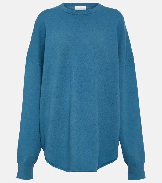 Свитер N°53 Crew Hop из смесового кашемира EXTREME CASHMERE, синий