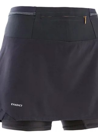 Юбка-шорты женская, размер: L, цвет: Черный EVADICT Х Декатлон